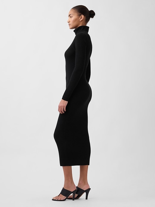 Image number 3 showing, CashSoft Turtleneck Maxi Sweater Dress
