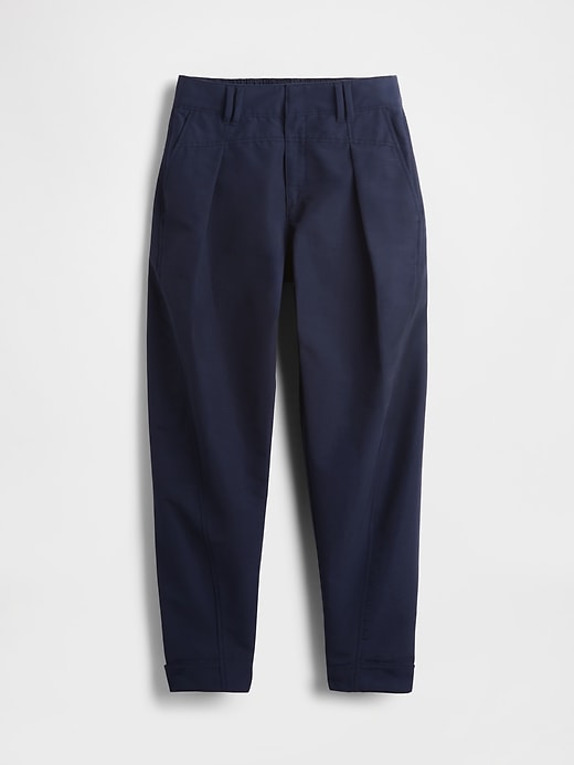 Image number 7 showing, GapStudio High Rise Barrel Trousers