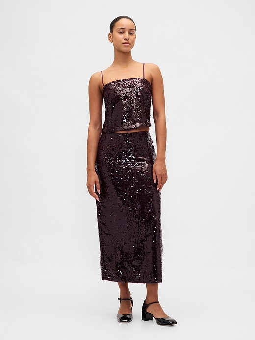 Image number 1 showing, Sequin Maxi Skirt