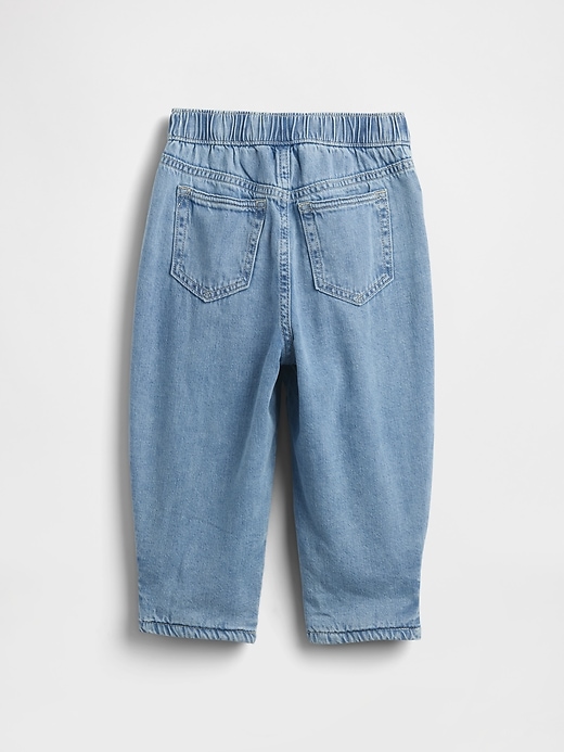 Image number 3 showing, Baby & Toddler Cozy-Lined Barrel Jeans