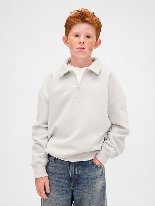 Image number 1 showing, Kids VintageSoft Quarter-Zip Pullover