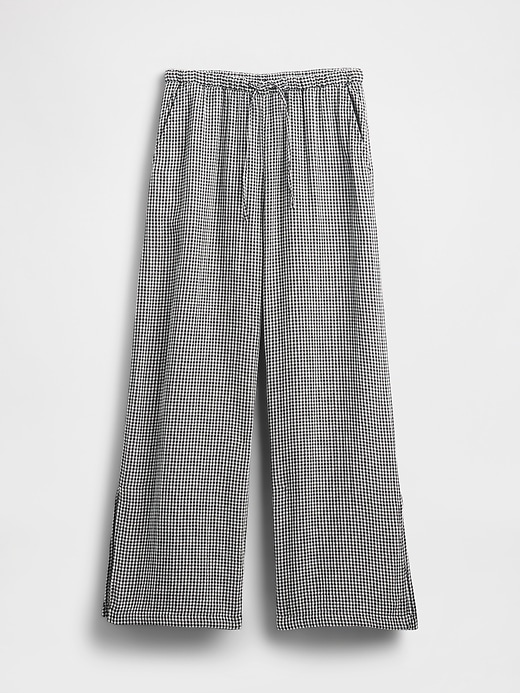 Image number 5 showing, Cotton Gauze Easy Split-Hem Pants