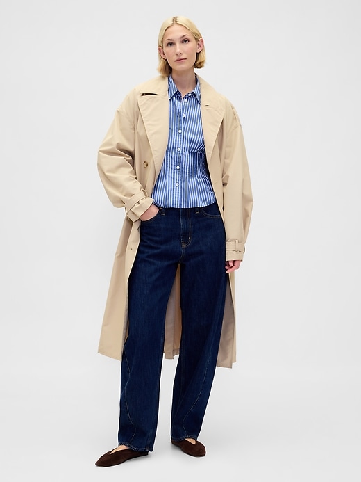 Image number 2 showing, Organic Cotton Poplin Fitted Shirt