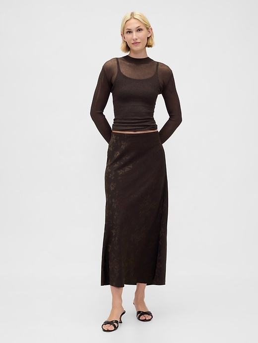 Image number 1 showing, Maxi Slip Skirt