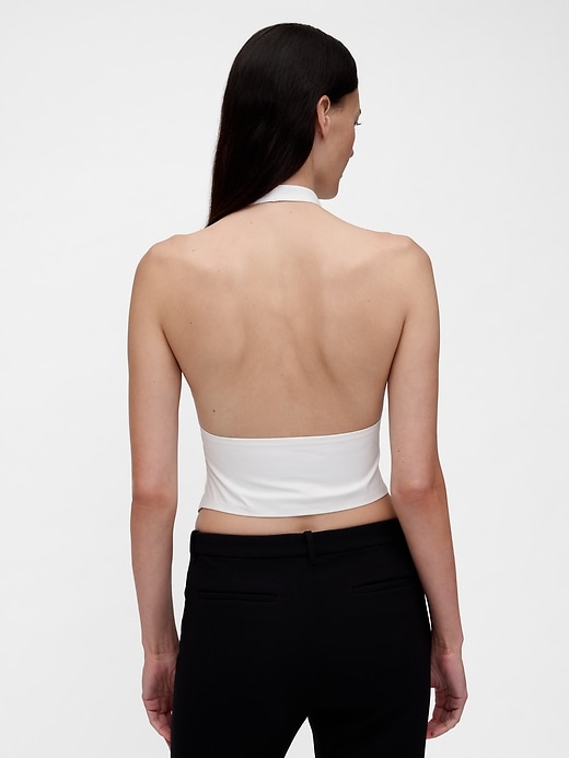 Image number 4 showing, GapStudio Poplin Tuxedo Shirt