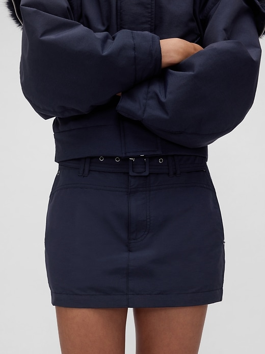 Image number 2 showing, GapStudio Belted Mini Skirt