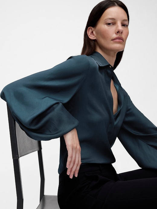 Image number 1 showing, GapStudio Satin Shirt