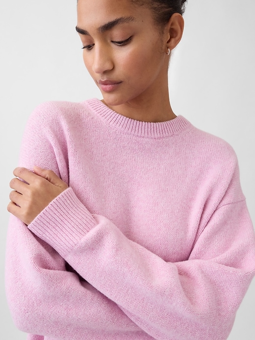 Image number 4 showing, CashSoft Oversized Boyfriend Sweater