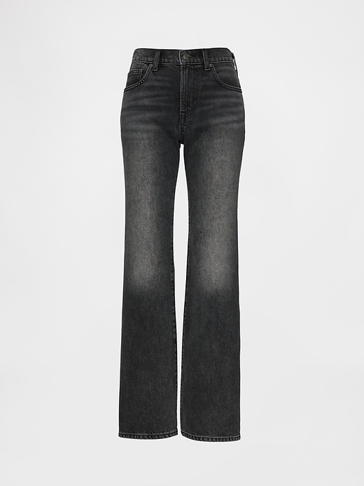 Image number 5 showing, Mid Rise Rigid Relaxed Flare Jeans