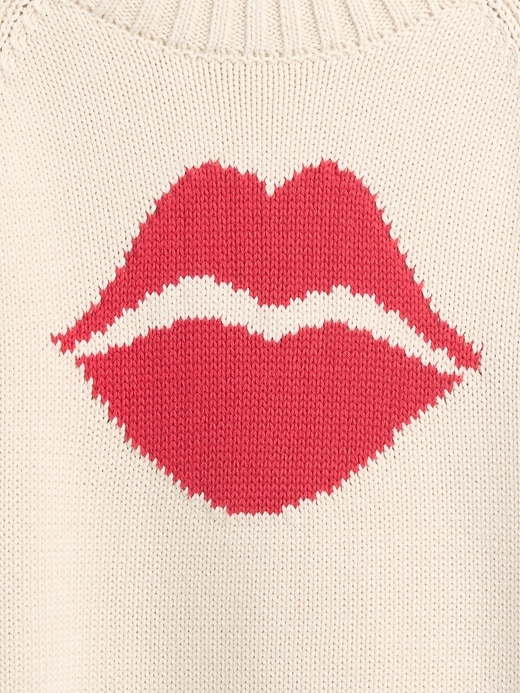 Image number 2 showing, 100% Cotton Kiss Raglan Sweater