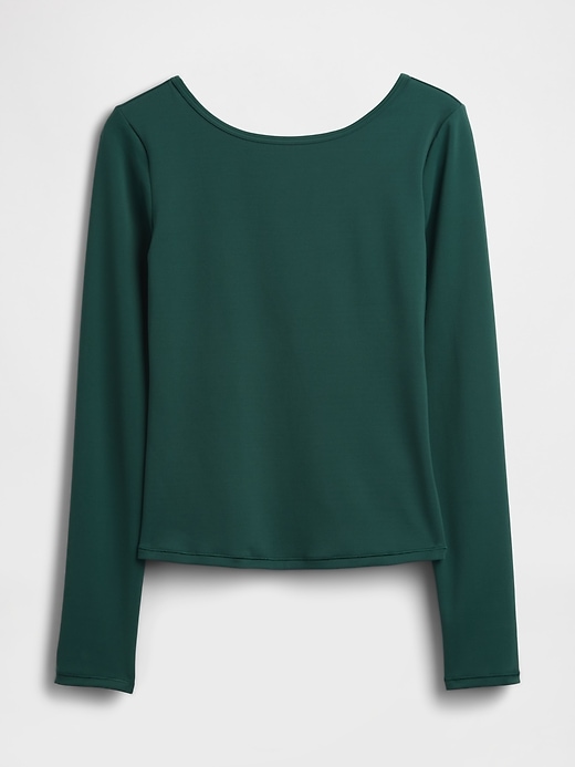 Image number 1 showing, GapFit Smooth Boatneck T-Shirt