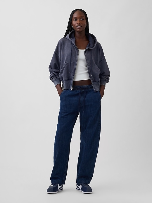 Image number 1 showing, High Rise Easy Barrel Jeans