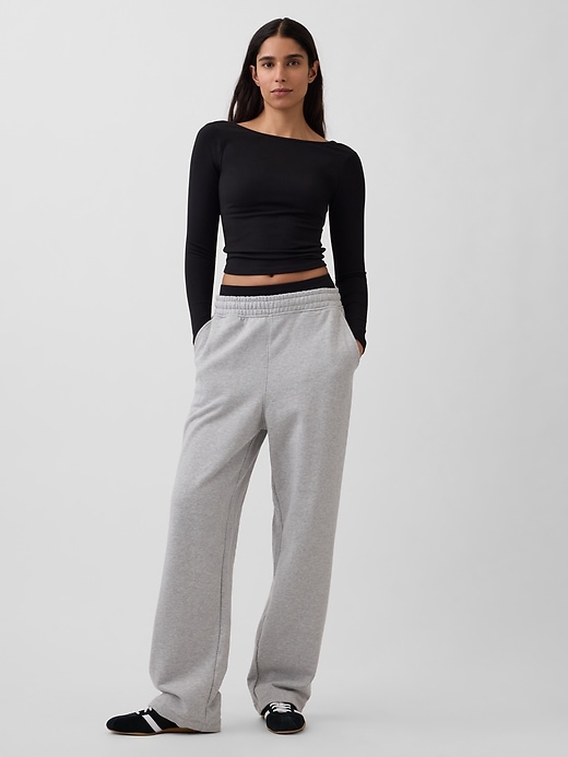 Image number 2 showing, GapFit Smooth Boatneck T-Shirt