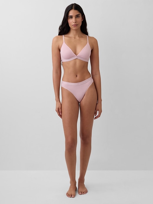 Image number 4 showing, Organic Stretch Cotton Triangle Bra
