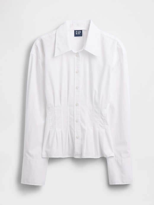 Image number 5 showing, Organic Cotton Poplin Fitted Shirt