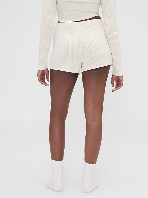 Image number 5 showing, Gap × Summer Fridays Pointelle PJ Shorts