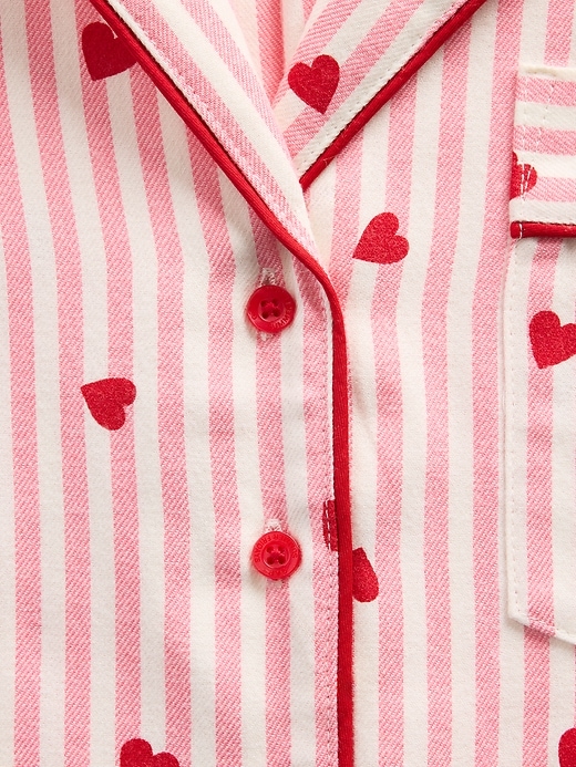 Image number 5 showing, Gap × Summer Fridays Relaxed Flannel Hearts PJ Shirt