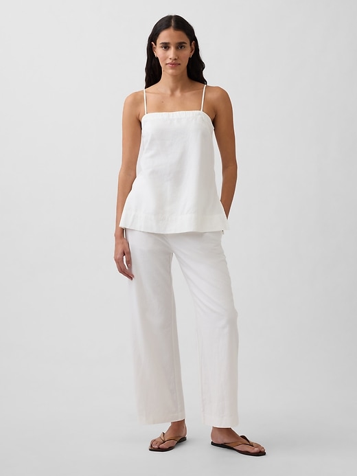 Image number 2 showing, Linen-Blend Cami