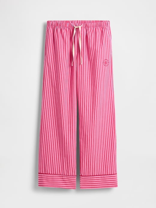 Image number 7 showing, Gap × Summer Fridays Relaxed Poplin Stripe PJ Pants