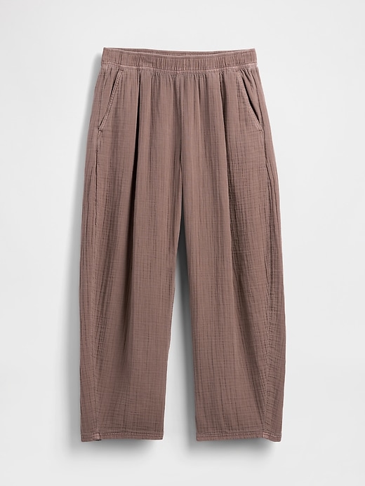 Image number 5 showing, Cotton Gauze Easy Barrel Pants