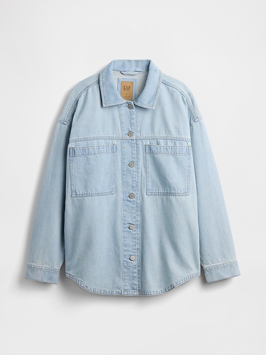 Image number 5 showing, Oversized Denim Shirt Jacket